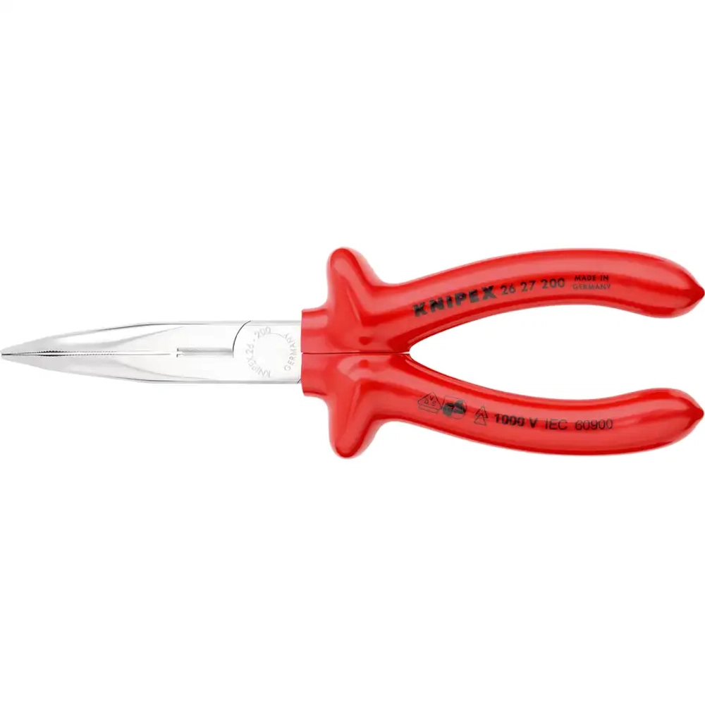 Длинногубцы хромированные 200 мм Knipex 26 27 200