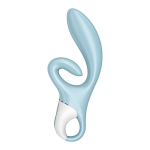 Голубой вибратор-кролик 21,2см Satisfyer Touch me