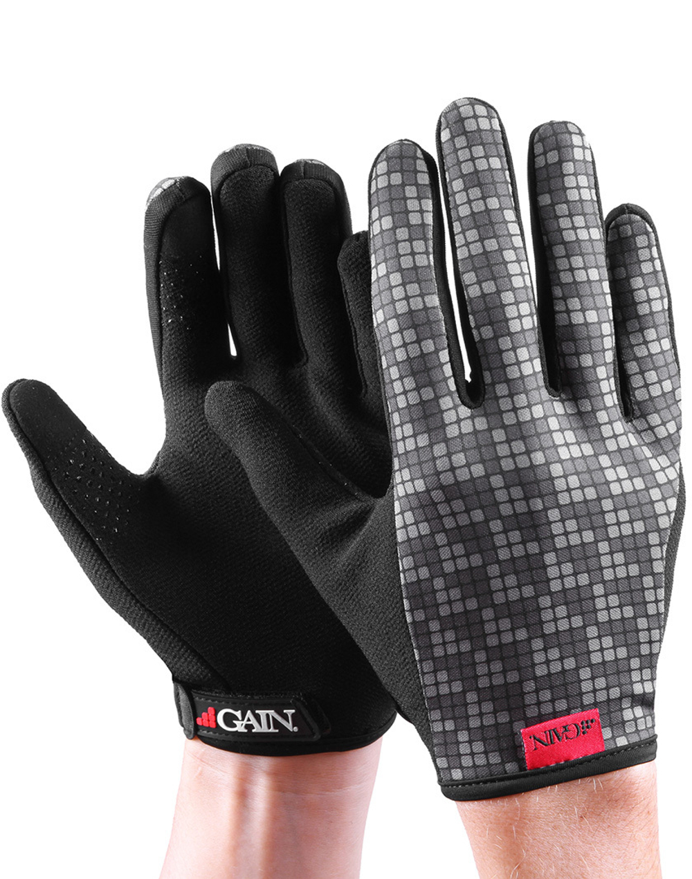 Перчатки с длин.пальц. КЕВЛАР elastic kevlar GREY RESISTANCE для BMX и других экстримальнх видов р-р.M серые GAIN