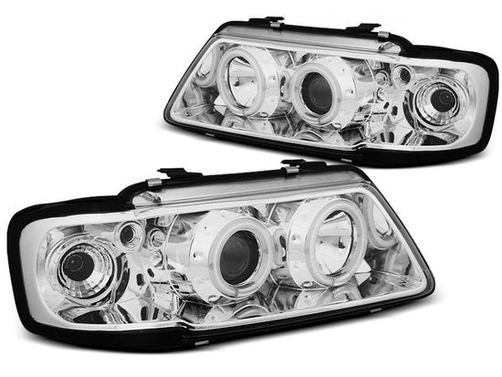 Передние фары angel eyes CCFL chrome для Audi A3 8L