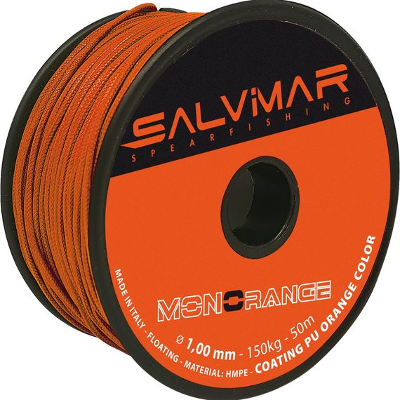 Линь Salvimar Monoorange ø1,8 мм 310 кг 1 метр (катушка 50 м)