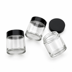 НОВИНКА! БАНОЧКА SHINE 100 ml в комплекте с черной глянцевой пластиковой крышкой (внутри белый вкладыш)