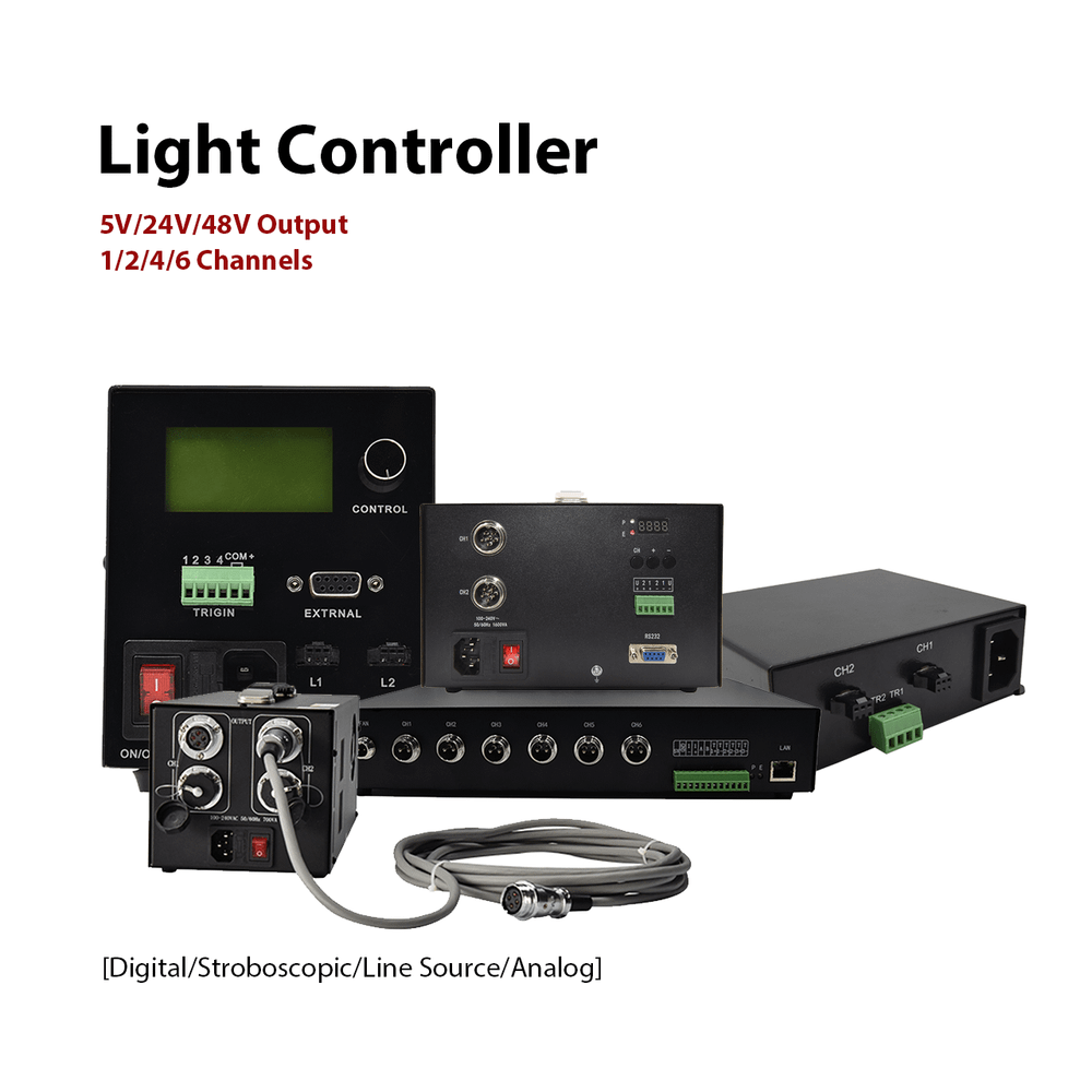 24V Multi-channel Ethernet Digital LED Light Controller for Machine Vision