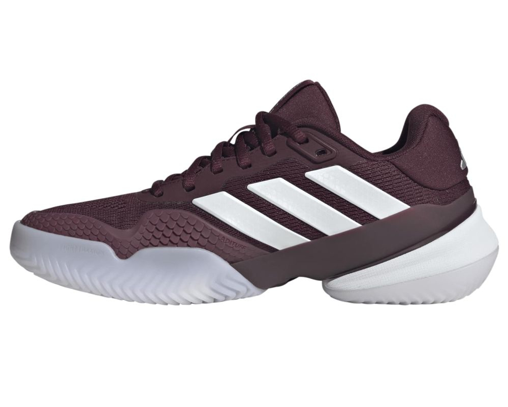 Женские теннисные кроссовки Adidas Barricade 14 W - maroon/cloud white/cloud white