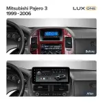 Магнитола для Mitsubishi Pajero 3, Montero 3 1999-2006 - Teyes LUX ONE ROUND монитор 12.3" 2K QLED на Android 10, Быстрая, CarPlay, 4G SIM-слот