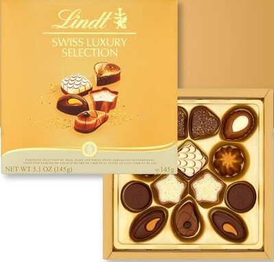 Шоколадные конфеты Lindt Swiss Luxury Chocolate Selection ассорти 145 г (из Финляндии)