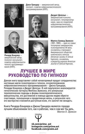 НЛП. Полный курс гипноза. Паттерны гипнотических техник Милтона Эриксона.