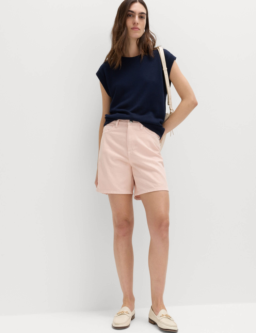 Хлопковые джинсовые шорты T57005877 - Marks & Spencer