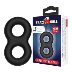 Baile Crazy Bull Super Soft Silicon - Двойное эластичное эрекционное кольцо