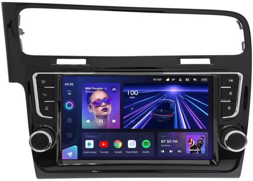 Магнитола для Volkswagen Golf 7 2012-2020 (рамка с крутилками и кнопками) - Teyes CC3-2K на Android 10, Быстрая, 2K QLED, CarPlay, 4G SIM-слот