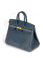 Сумка Hermes из кожи крокодила 25 см