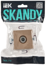 SKANDY Розетка TV оконечная SK-A12Sa песочный IEK