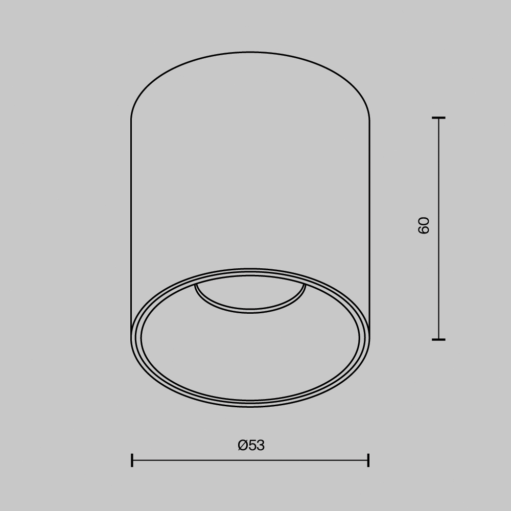 Накладной светодиодный светильник Maytoni Alfa LED C064CL-5W4K-RD-B