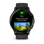 Часы Garmin Venu 3 с серым безелем, черный ремешок, 010-02784-01