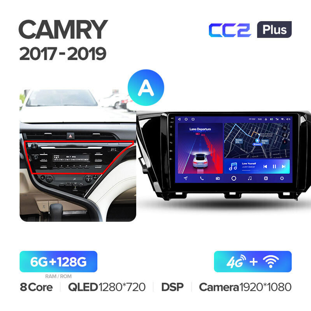 Teyes CC2 Plus 10.2" для Toyota Camry 2017-2019