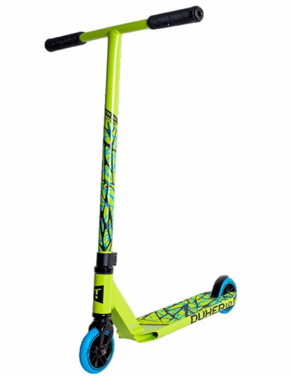 Самокат трюковой Tech Team DukeR 1.0 neon green неоново-зеленый