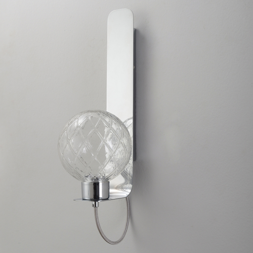 Настенный светодиодный светильник Crystal Lux BELLA AP1 CHROME