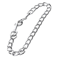 Серебристая соединительная цепочка 40см с двумя карабинами ToyFa Metal 712054
