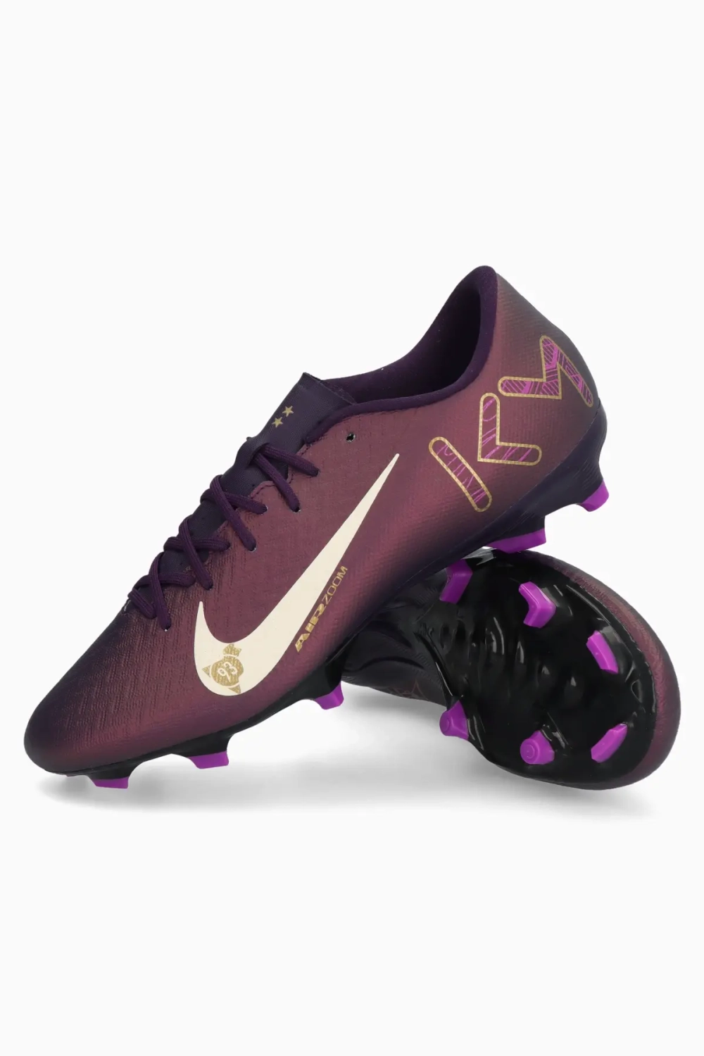 Бутсы Nike Zoom Mercurial Vapor 16 Academy Mbappe FG/MG - фиолетовый