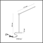 7101/12TL HIGHTECH ODL25 000 Настольный светильник поворотн на 350° акрил/металл IP20 LED 3000K 220-240V FODEN