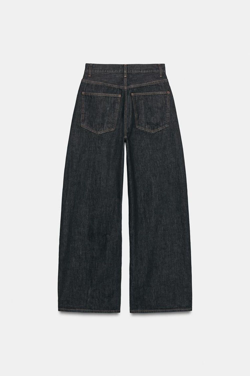 ZARA ДЖИНСЫ TRF EXTRA WIDE-LEG С ВЫСОКОЙ ПОСАДКОЙ, ЧЕРНЫЙ