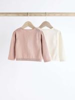 Кардиган для малышей Next K82-422, 2 шт., Розовый, Белый