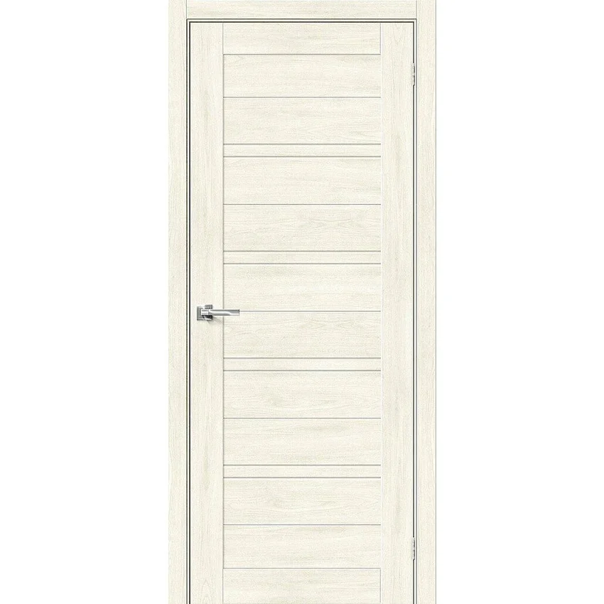 Фото двери экошпон Порта 28 nordic oak остеклённая