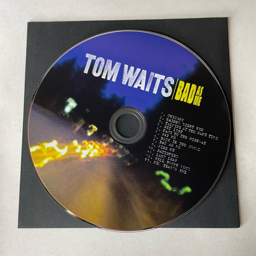 Винтажная виниловая пластинка LP Tom Waits Bad As Me (EU 2011) Винил и СД диск