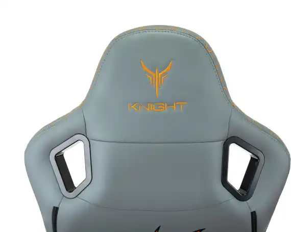 Кресло игровое Knight Craft Dragon серый экокожа крестов. металл