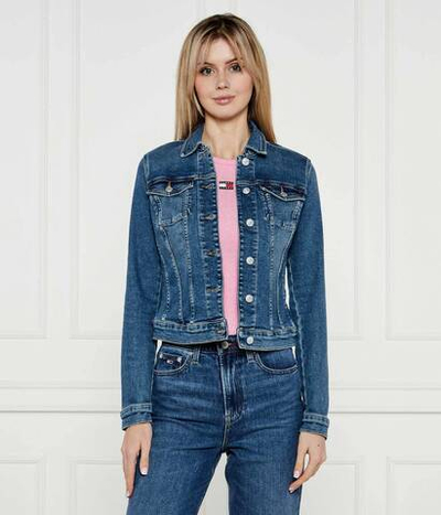 Джинсовая куртка Vivianne Tommy Jeans - голубой(DW0DW20158)
