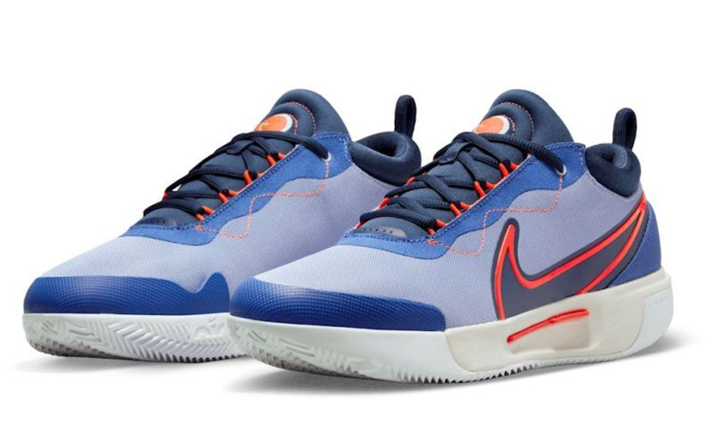 Мужские кроссовки теннисные Nike Zoom Court Pro Clay - lapis/bright crimson/midnight navy