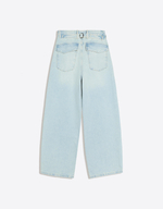 Женские джинсы barrel с пряжкой сзади - BERSHKA