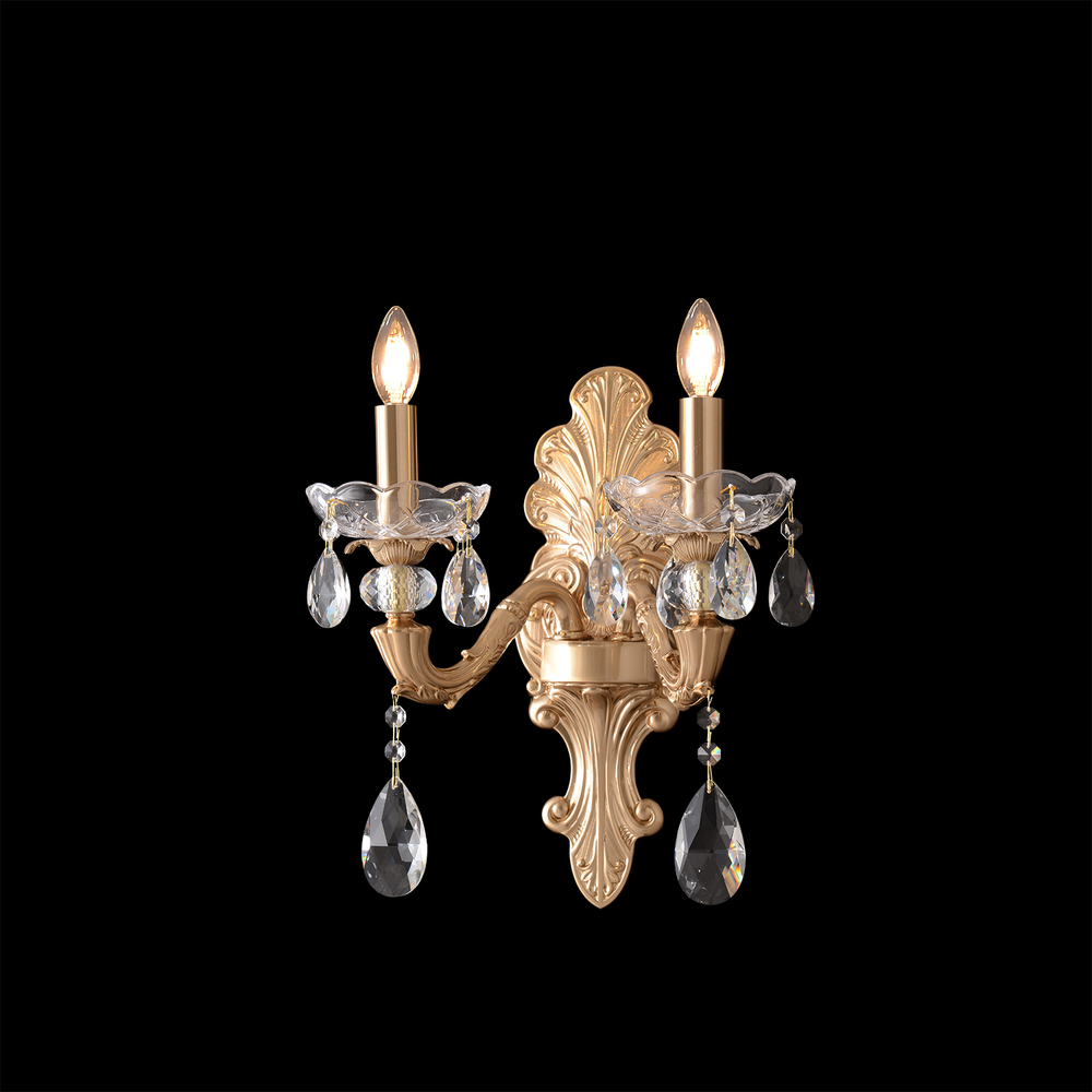 Настенный светильник Crystal Lux ELIZABETH AP2 BRASS
