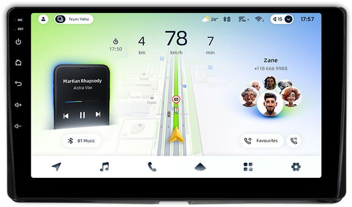 Магнитола для Toyota Sienna 3 2014-2020 - Teyes CC4L монитор 9" IPS, Android 14, Быстрая, Snapdragon 662, CarPlay, 4G SIM-слот