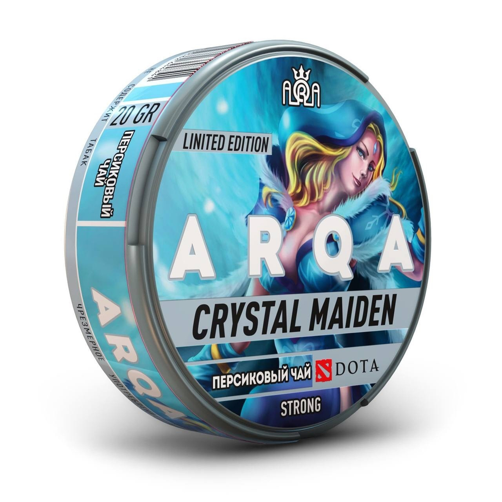 Снюс ARQA DOTA CRYSTAL MAIDEN (120 МГ) - ПЕРСИКОВЫЙ ЧАЙ