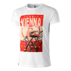 Мужское теннисное поло Quiet Please Vienna Men - White, Multicoloured