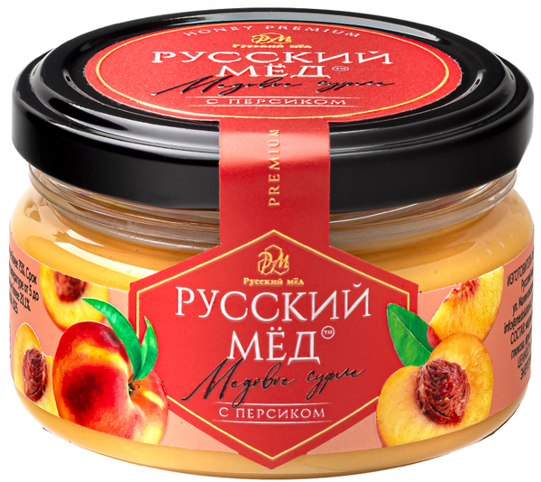 Медовое суфле с персиком Русский мёд 100 мл