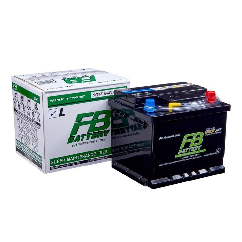 Аккумулятор FB Gold SMF DIN LBN1 (DIN 45), 45Ah, 450A, 207x175x175, бортик LBN1DIN45