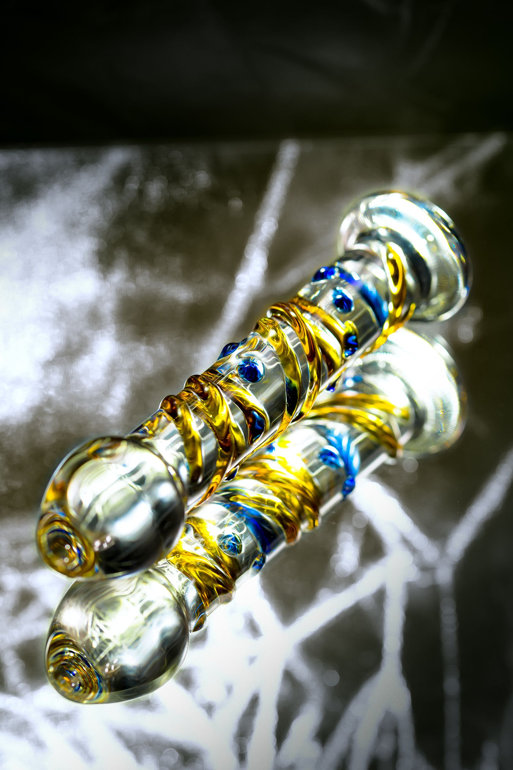 Нереалистичный фаллоимитатор Sexus Glass, стекло, прозрачный, 17,5 см (912093)