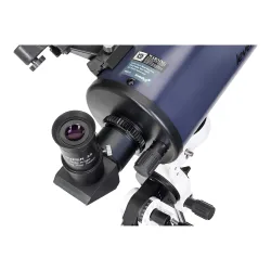 Телескоп Levenhuk New Skyline PRO MAK 102/1300 AZ-EQA - крупный план окуляра и ручки фокусировки