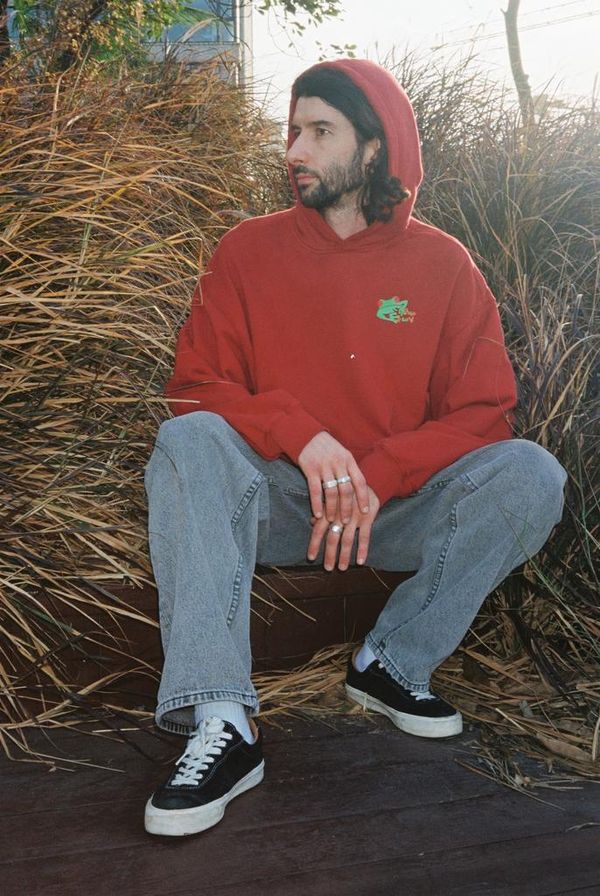 Худи Froggo red/wash красное - фото 2