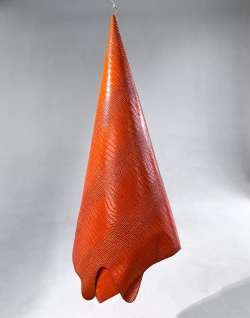 Оранжевая кожа Crocco Bagon Orange для сумок
