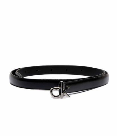 Кожаный ремень Calvin Klein - черный(K60K612932)