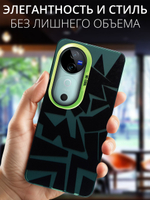 Дизайнерский чехол из пластика для VIVO V40 / V40 PRO / T3 ULTRA с усиленной защитой камеры и глянцем