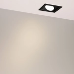 Светильник MS-VORTEX-BUILT-S117x117-20W Warm3000 (BK-BK, 20 deg, 230V) (Arlight, IP20 Металл, 5 лет)