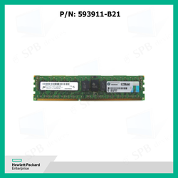 Модуль памяти HP 593911-B21 4GB (1x4GB) Single Rank x4 PC3-10600 (DDR3-1333) Registered CAS-9 Memory Kit , 591750-171