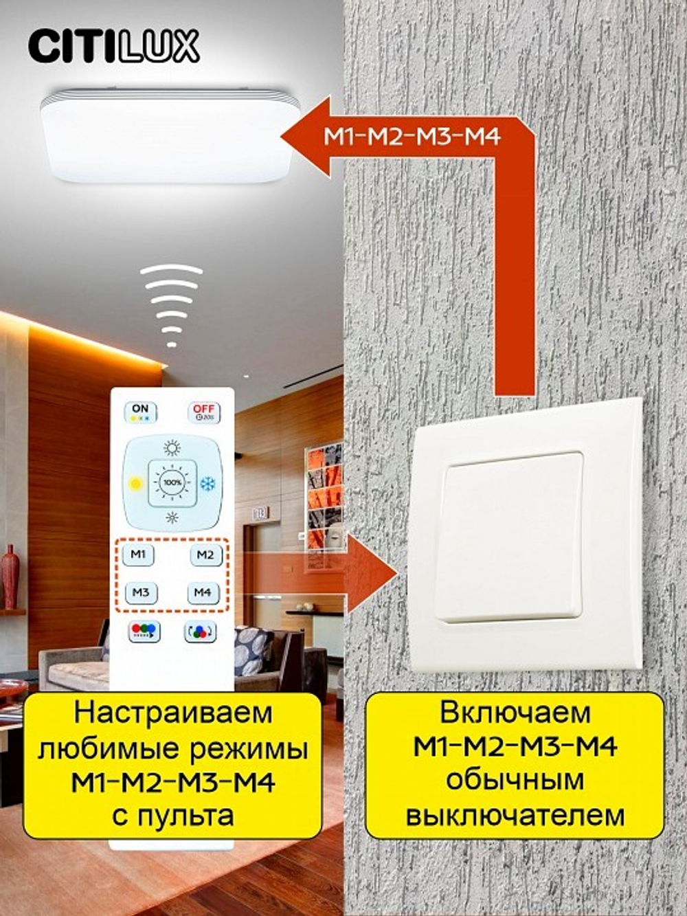 Накладной светильник Citilux Симпла CL714K900G