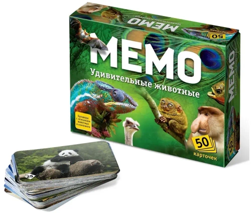 Настольная игра Мемо «Удивительные животные»