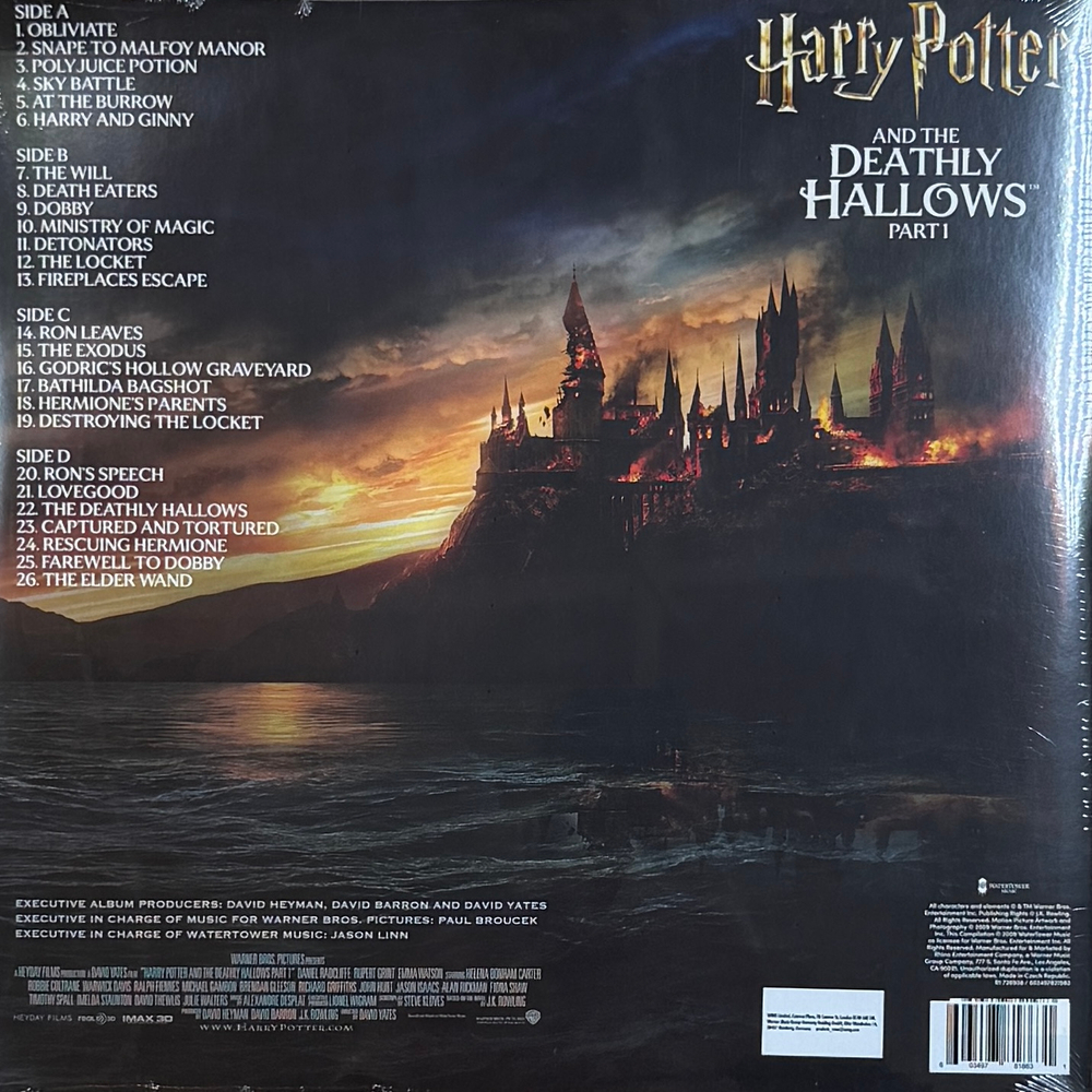 Harry Potter And The Deathly Hallows Part 1 2LP (Европа 2025г.) Clear Т