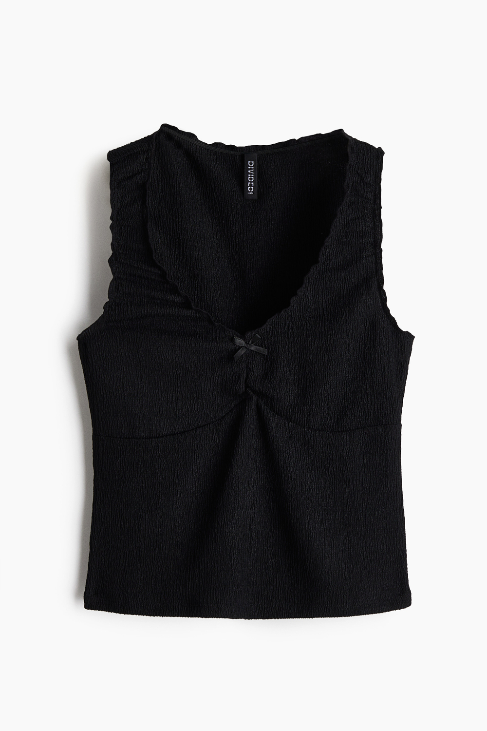 Топ из жатого джерси без рукавов - H&M